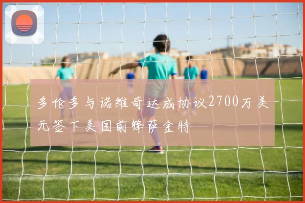 多伦多与诺维奇达成协议2700万美元签下美国前锋萨金特